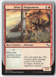 Feisty Stegosaurus 81 Common Unstable Magic: The Gathering