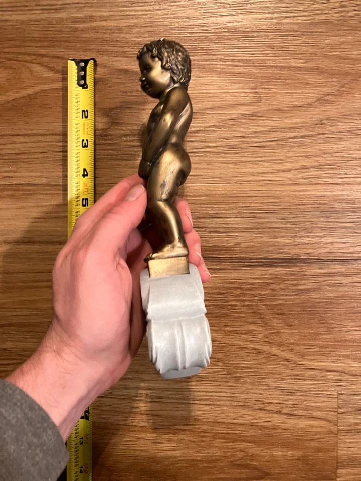 Blanche de Bruxelles Beer Tap Handle Knob Bar Top Keg Brewing 1876 Peeing Boy - Image 2 of 4