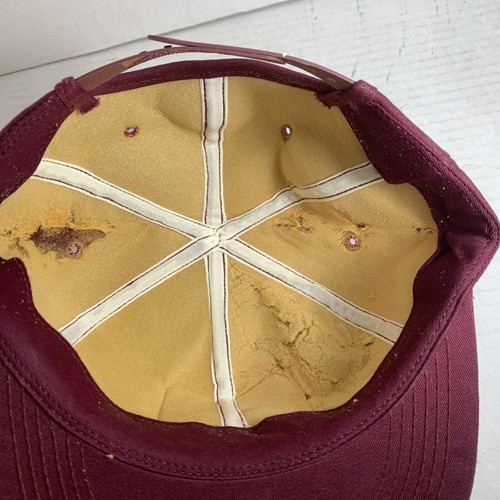 Trucker Foam Snapback Hat K Products USA Patch Canvas Baseball Cap Vintage 80s - Picture 5 of 8