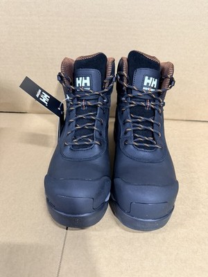 Work Boots Men's Size 10 Waterproof Aluminum Toe Black Helly Hansen New With Box