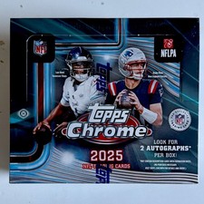2025 Topps Chrome® Football - Jumbo Box  2 Autographs in Box