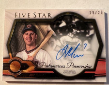 2021 Topps Five Star Joe Mauer AUTO 19/25 HOF Minnesota Twins FREE S/H