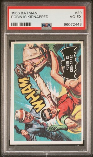 1966 Topps Batman Black Bat #29 Robin Is Kidnapped