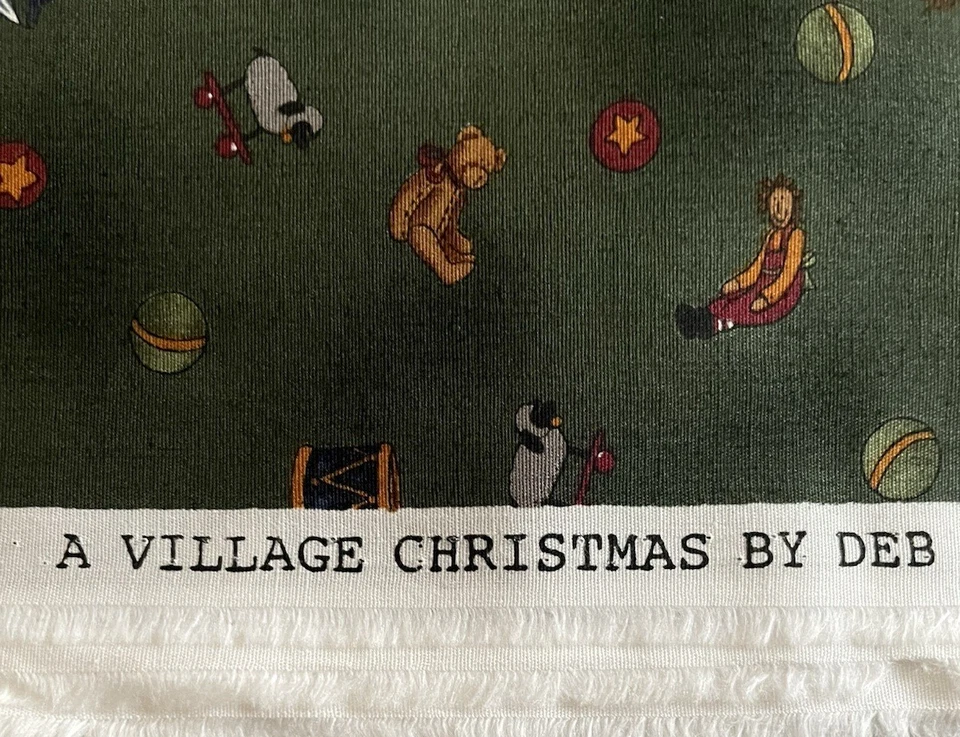 Variedad A Village Christmas by Deb para Moda Green 8 yardas x 44 pulgadas de ancho Foto 3 de 4