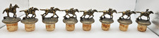 BLANTON&rsquo;S Bourbon Horse & Jockey Stopper Complete Set 8 Letters B-L-A-N-T-O-N-S