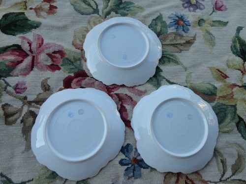 ANTIQUE LS & S LIMOGES HEAVY GOLD BEAD BORDER CHERUB PORCELAIN CABINET PLATE SET - Picture 7 of 8