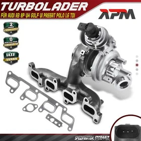Turbolader für Audi A3 8P VW Golf VI Passat Polo Touran Skoda Seat Altea 1.6 TDI