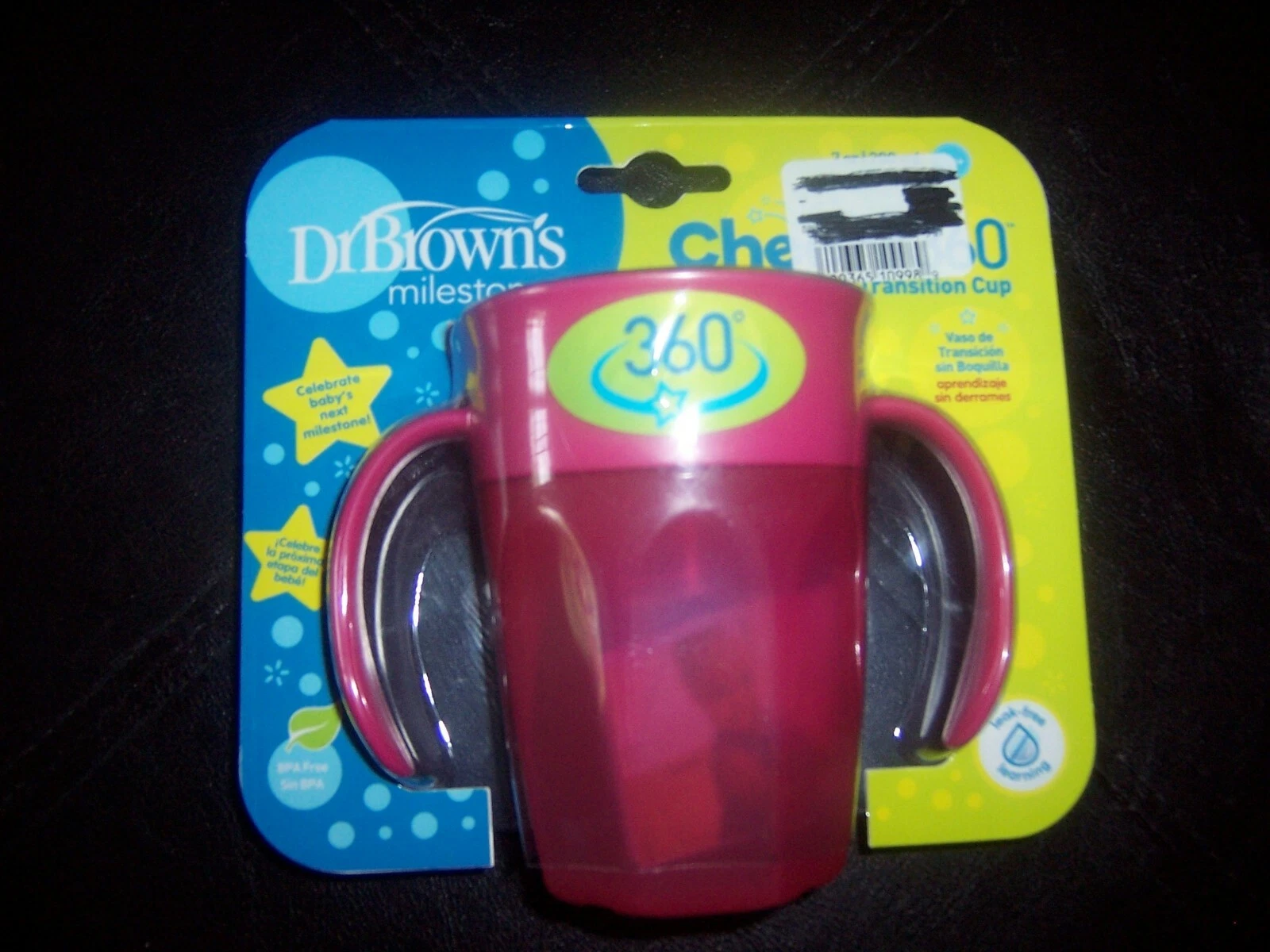 Dr Browns Milestones 360 spoutless transition cup New pink
