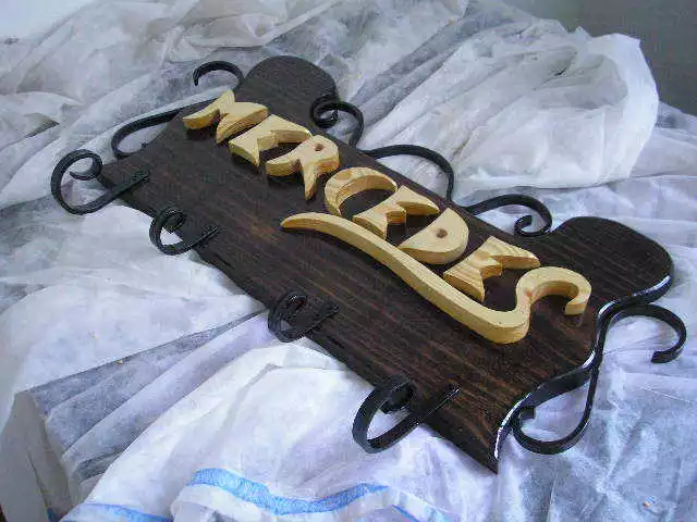 PERCHERO de pared personalizado. Artesanal. 1 metro de largo eBay