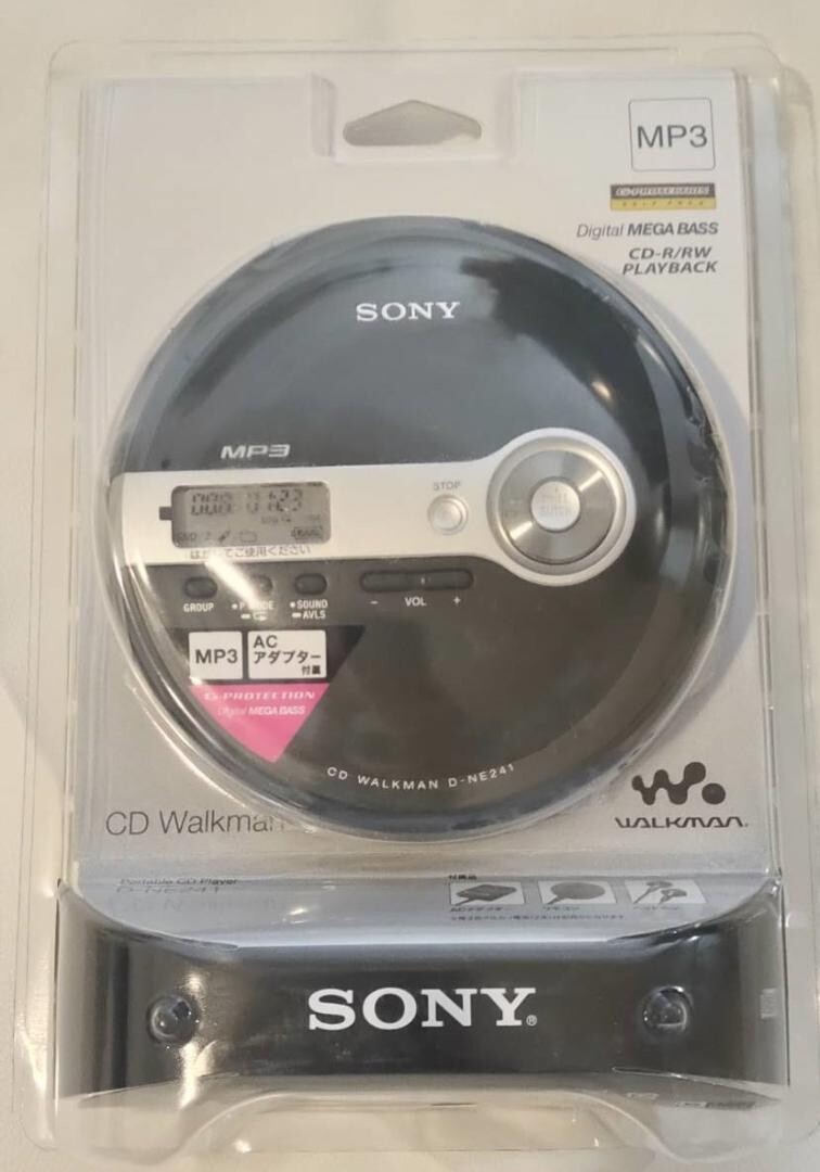 D-NE241 SONY CD Walkman BLACK Portable Audio Player Playback Only  