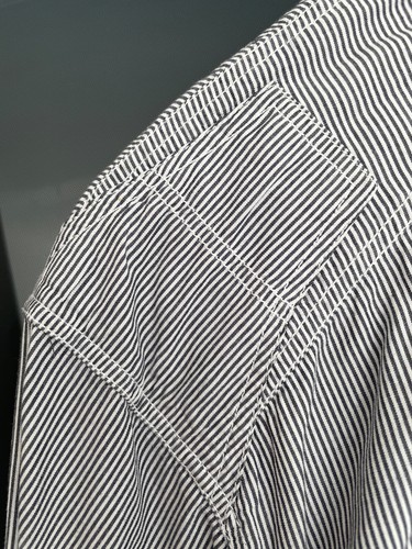 Camisa Stefan Duck and Cover XL Vintage Blanco y Negro Rayas Excelente Estado - Imagen 9 de 10