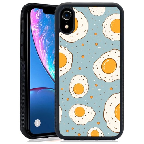 For iPhone SE4 16E 12 13 14 15 16 Pro Max Friendly Case cartoon drawn fried eggs - Picture 18 of 25
