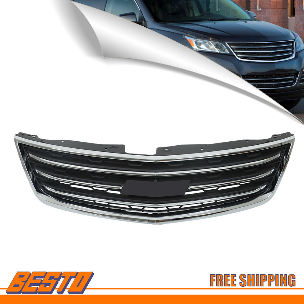 Front Grille Bumper Upper Grill For 2013-2017 Chevrolet Traverse Replacement New