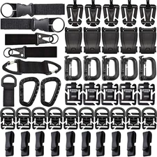 MOLLE Accessories Kit, Tactical Gear Organization Set with Key Holders, Grimloc