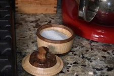 Salt Cellar -- Hand made wood