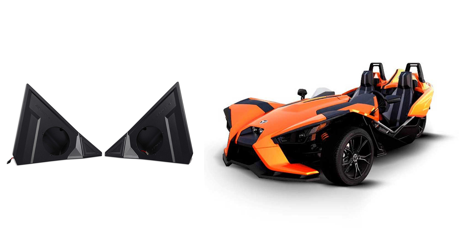 Водонепроницаемые светодиодные колонки Polaris Slingshot Kicker 65 LED корпуса передние ударные панели