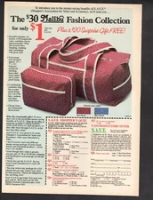 Vintage advertising print Fashion Malibu Fashion Collection Bag Offer S.A.V.E. 