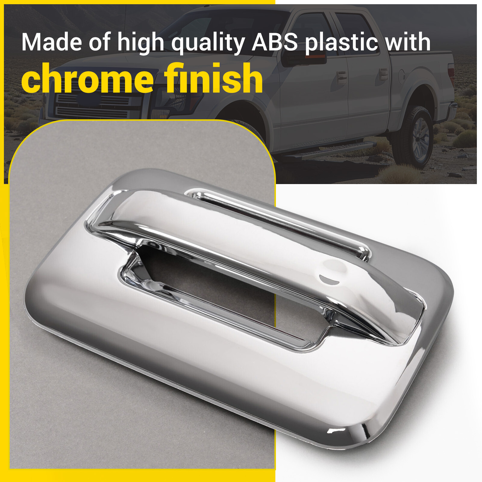 Fits 2004-2014 Ford F-150 F150 Chrome 4 Door Handle + Tailgate Handle Covers