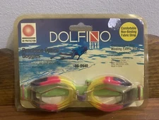 Dolfino Pro Series Premier Dive Gear Adult Precision Optics Goggles New Sealed