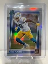 Tre McKitty 2021 Donruss Optic Rated Rookie Silver Prizm Los Angeles Chargers