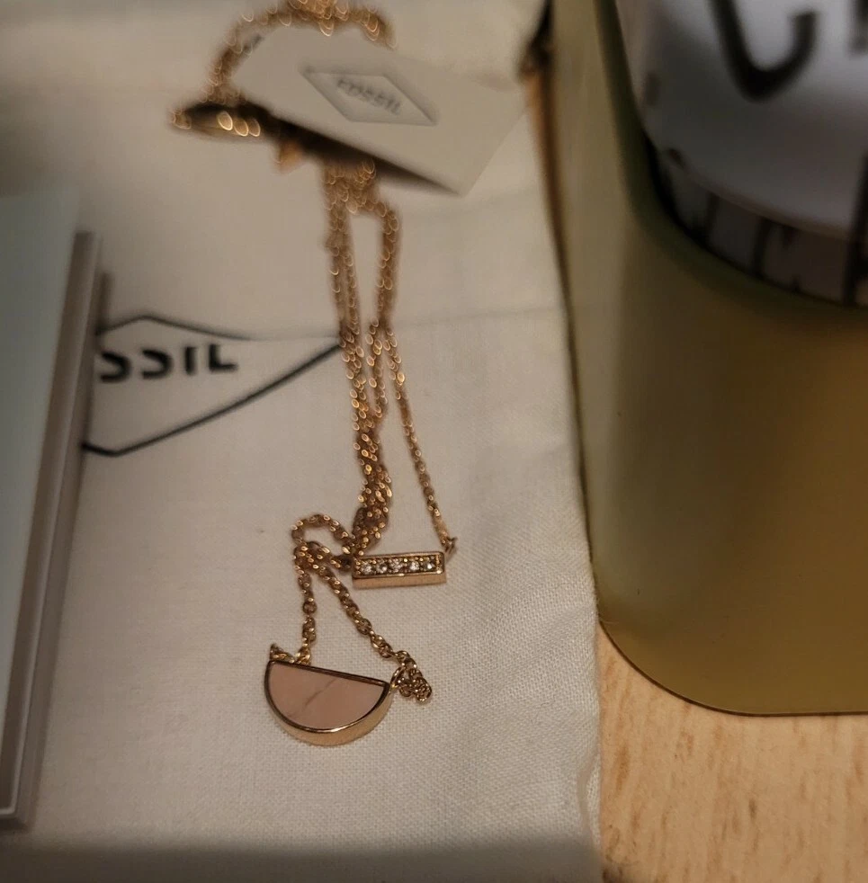 Fossil outlet moon necklace
