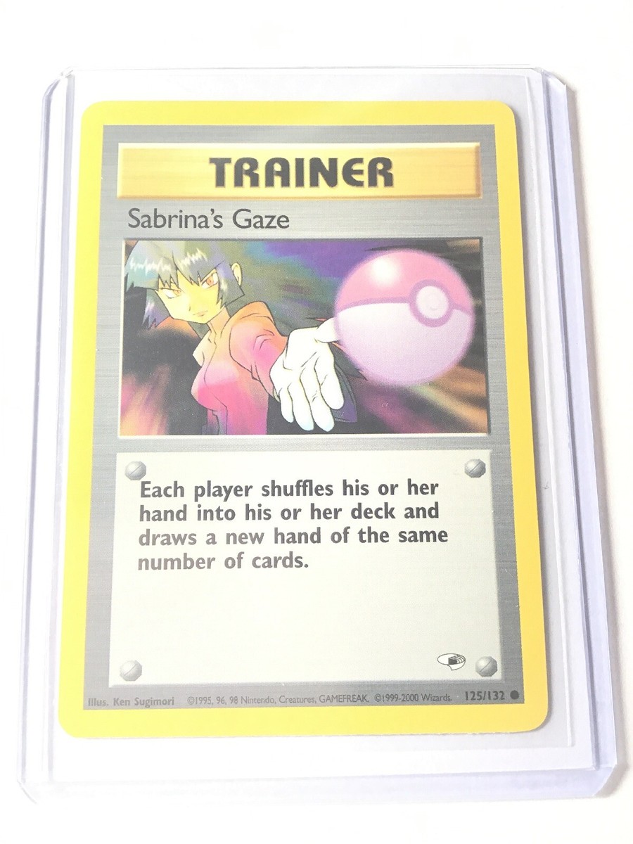 sabrina's gaze pokemon card Prices | Japanese Challenge from the Darkness Each player shuffles his or her hand into his or her deck and draws a new hand of the same number of cards. Sabrinas Gaze 1st Edition -