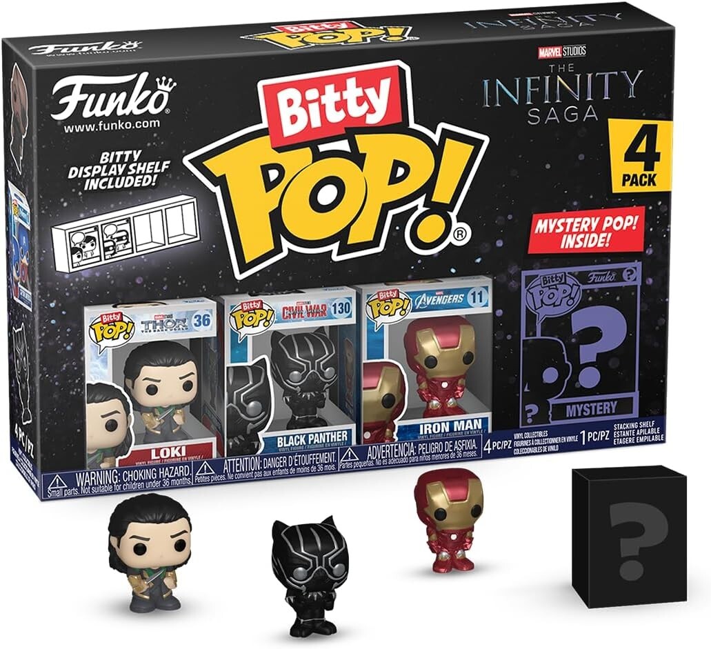 FUNKO BITTY POP 4 Pack Marvel Infinity Saga Loki Iron Man