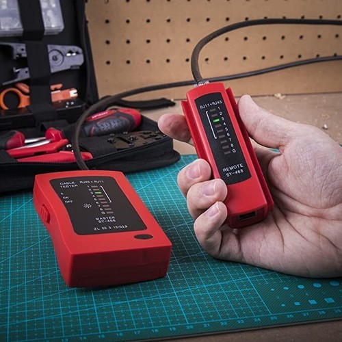 Comprehensive 9-Piece Cable Testing Tool Set - Includes Crimper & Punch Down - Picture 7 of 9
