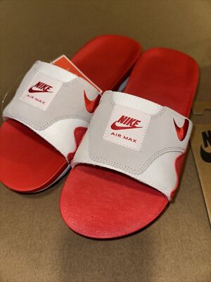 Nike Air Max mens Slides University Red Sandals Beach Pool