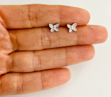 925 Sterling Silver Butterfly Stud Earrings 925 Silver Butterfly Earrings- ESE77
