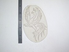 vtg 1960s 1970s Tattoo acetate stencil Fighting Asian Pheasant signed BR4