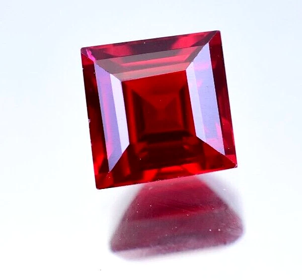Natural Blood Red Ruby 6.30 Ct Princess Certified Flawless Loose Gemstone - Image 2 of 4