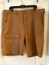 LEVI'S Men's 9.5" Inseam Cotton Stretch CARGO SHORTS - Size 40 - Brown - NWT