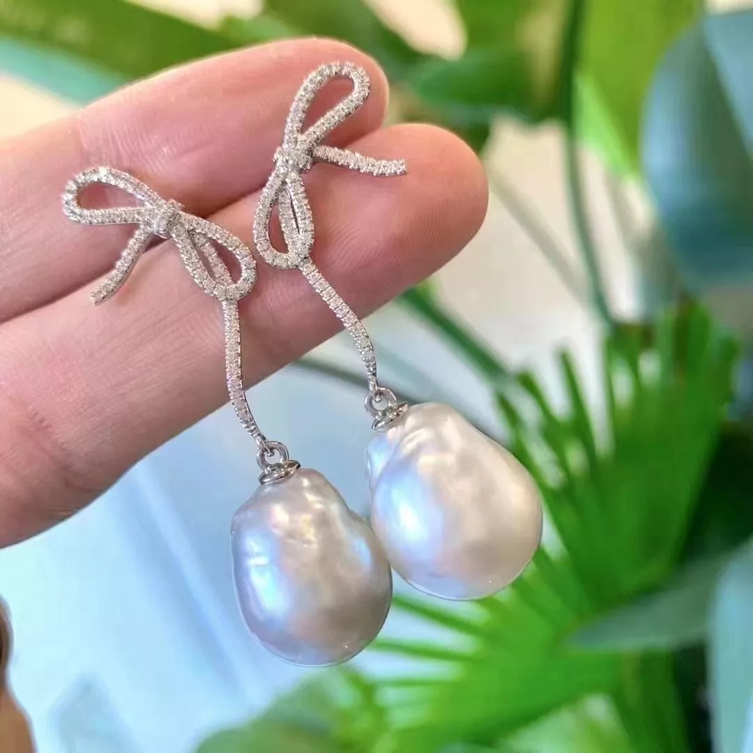 13mm south 2024 sea pearl earrings