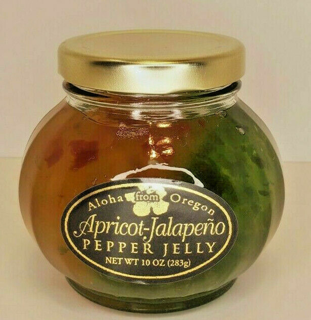 Aloha From Oregon Apricot and Jalapeño Split Pepper Jelly for sale