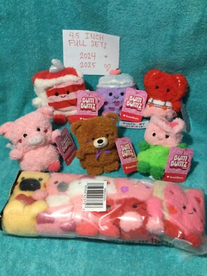 Full Set Lot 4.5  2025 + 2024 Valentines Sweet Bum Bumz Toys Ruth Pepper Blaise