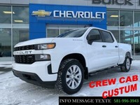 2019 CHEVROLET Silverado 1500 CUSTUM, 5.3L 4X4, Crew Cab, 0% D'INTERET