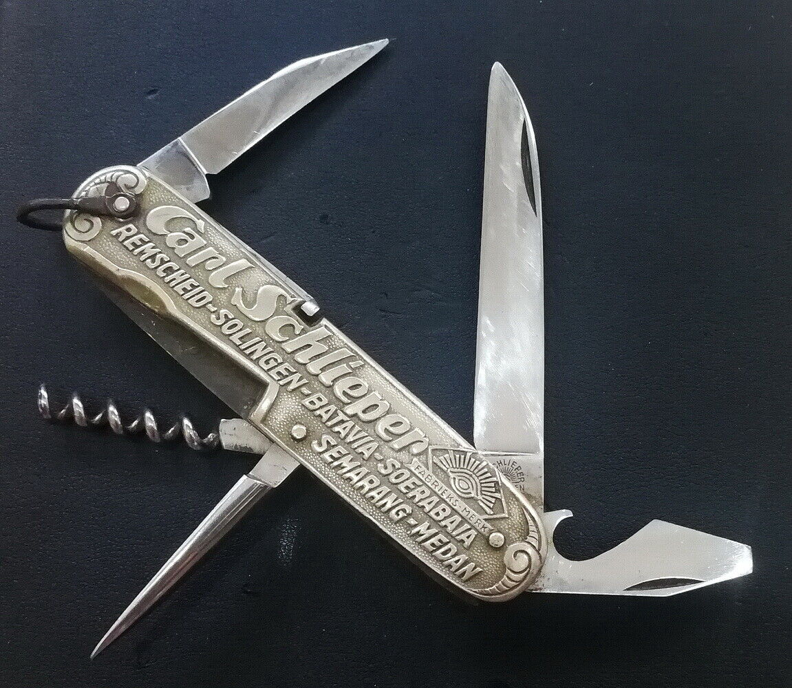 Vintage Carl Schlieper Folding Pocket Knife Steel SOLINGEN Vintage Carl Schlieper Folding Pocket Knife Steel SOLINGEN