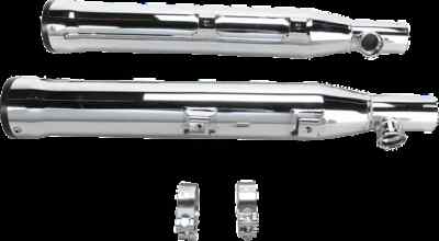 Cobra Chrome 3in Slip On Muffler w Race Pro Tip Heritage Springer