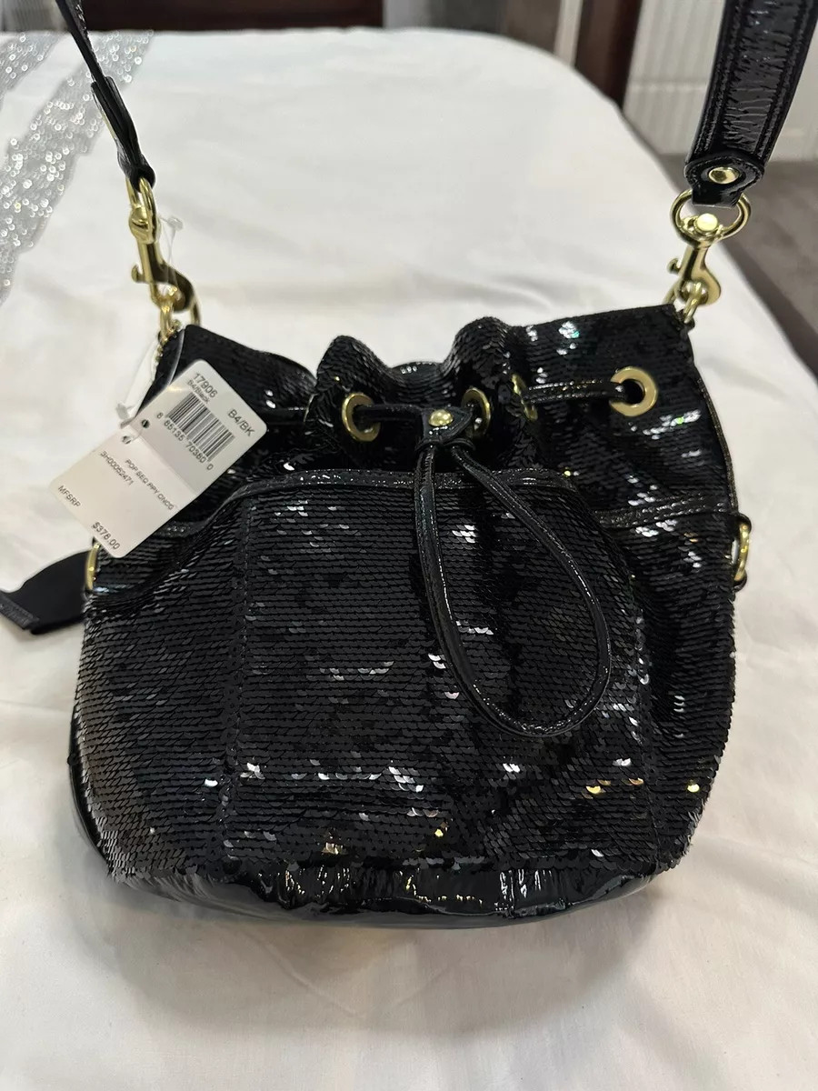 Drawstring sequin bag sale