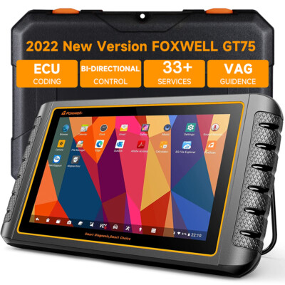 Foxwell GT75 Bidirectional OBD2 Scanner Diagnostic Tool ECU Coding Active Test