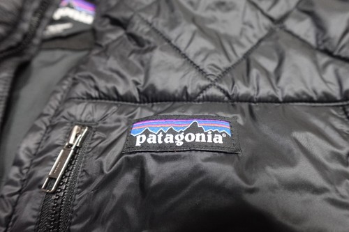 Patagonia Radalie Parka Jacket Womens Large Black Puffer Bubble Full Zip FLAW - Picture 2 of 12