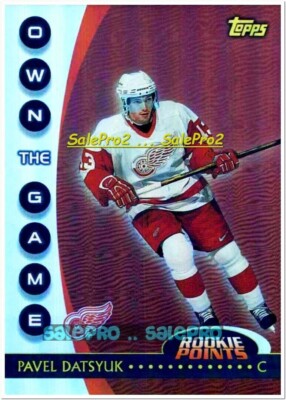 TOPPS 2002 PAVEL DATSYUK NHL DETROIT RED WINGS STAR MINT OWN THE GAME #OTG15