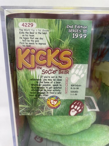 Ty Beanie Babies Display Case Authentic Official Acrylic Protective Kicks Bear - Picture 6 of 6