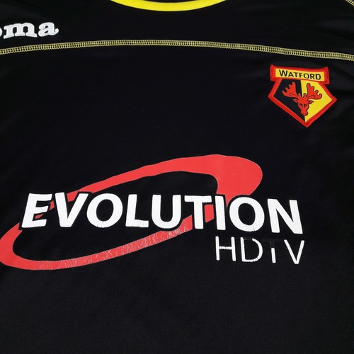 Watford Mens Shirt 2XL XXL Black 2009/2010 Away Football Jersey Top Joma Adult - Picture 7 of 8
