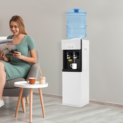Standing Hot& Cold Water Cooler Dispenser 5 Gallon Top Loading 110V 75W/500W New