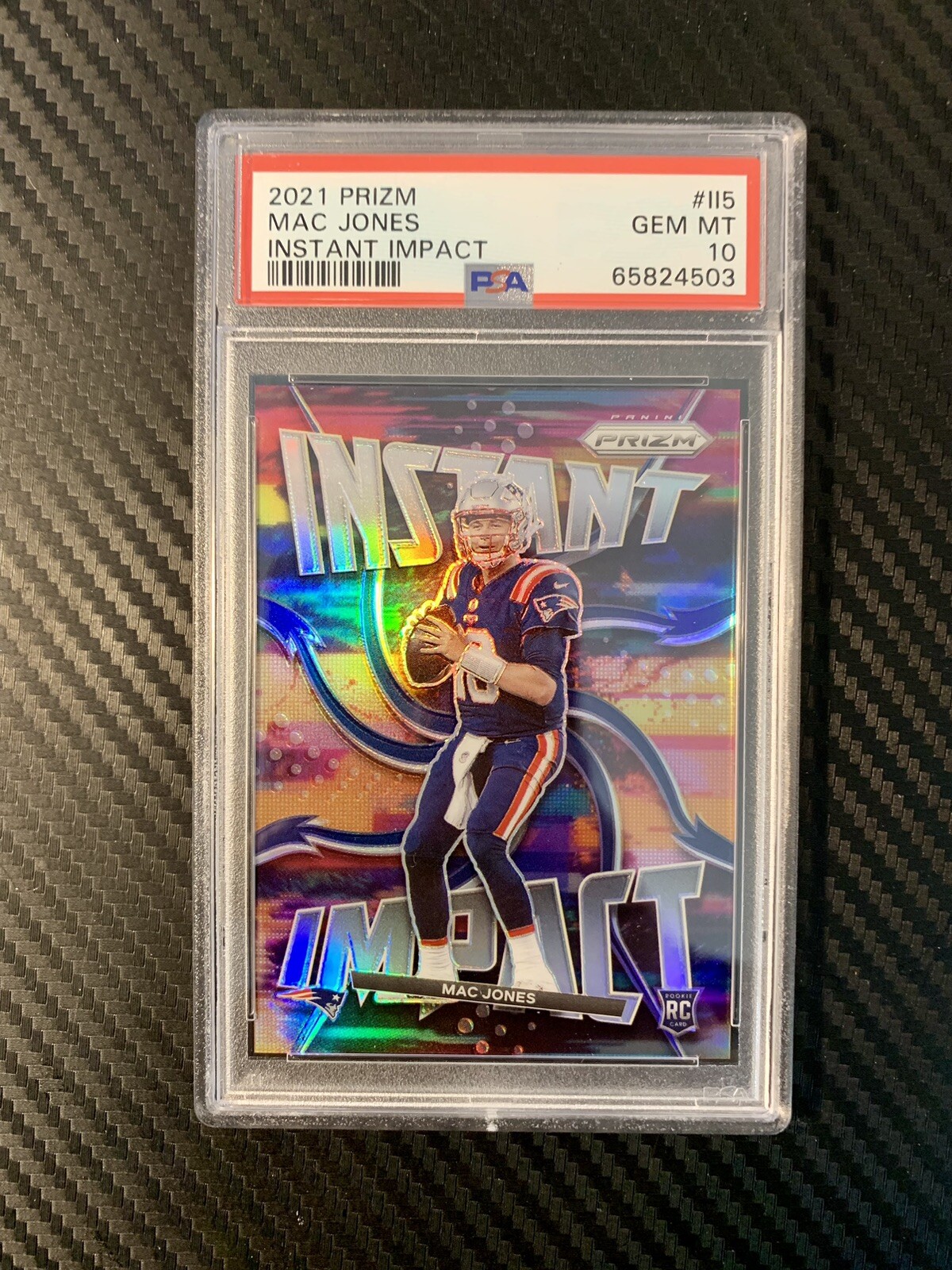 Mac Jones Panini Prizm Instant Impact #II5 Base