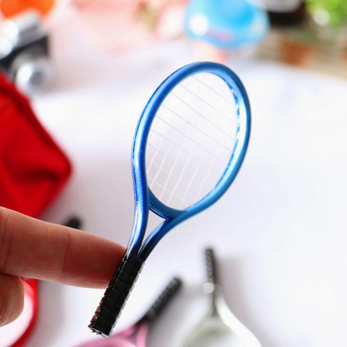 Mini Tennis Racket Keychain Rackets for Crafting Doll Accessories