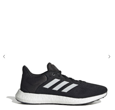 Adidas Herren schwarz & weiß Pureboost 21 Laufschuhe UK 6 BRANDNEU
