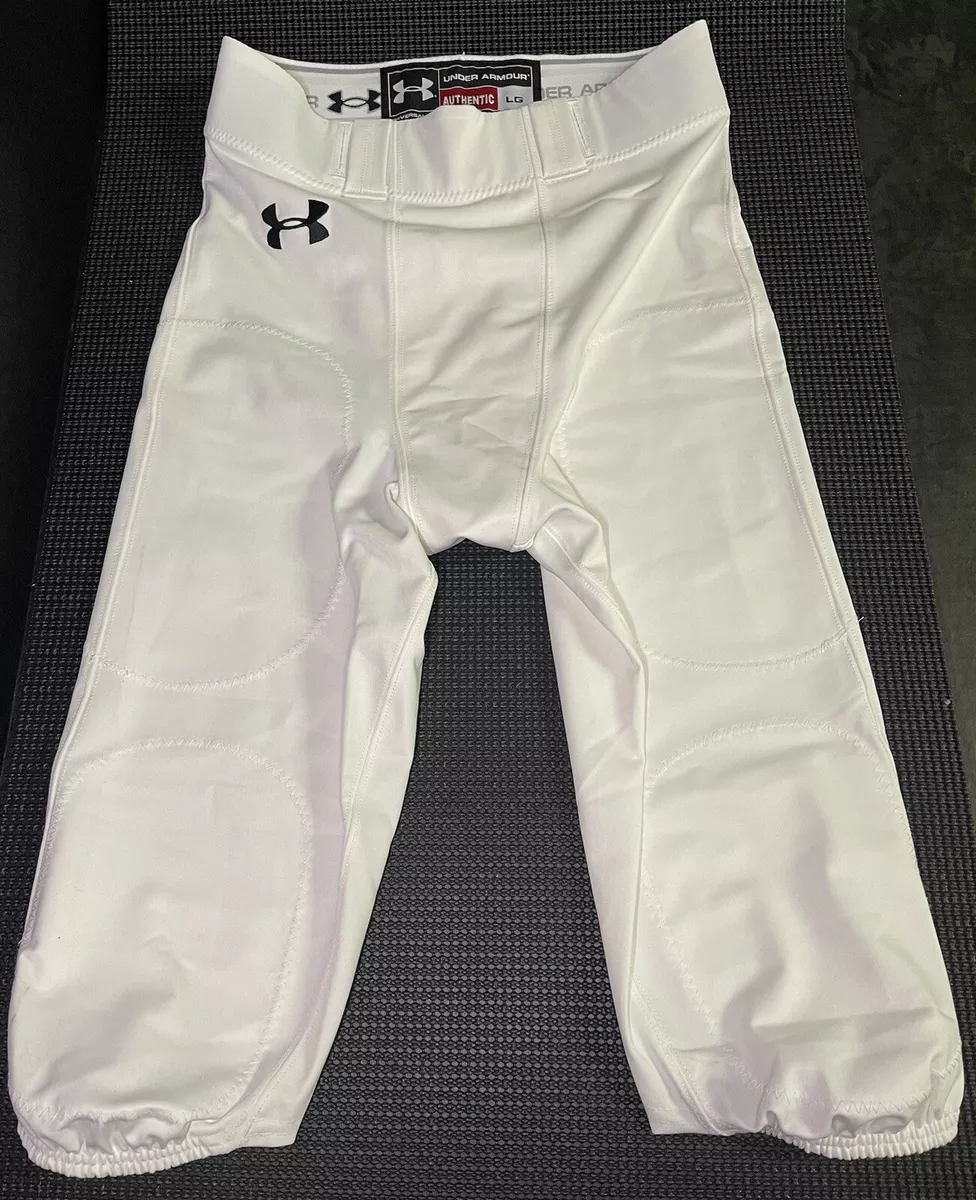 Under Armour Mens Football Pants, White (100), Adult LARGE (no pads, no  belt)